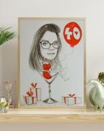 Karykatura portretowa ze zdjęcia – A3