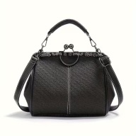 TOREBKA MALOWANE KRAWĘDZIE BIGIEL MODNA ELEGANCKA CZARNA stylizowana STYL