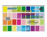 Wycinanka zeszyt papierów kolorowych błyszczących A4 8 kartek