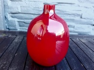 RUBINOWY WAZON BUTLA SZKŁO ARTYSTYCZNE New Look DESIGN SZKŁO PRL