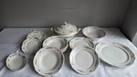 Bogucice – serwis obiadowy 6 os. złocenia | PRL | porcelana vintage