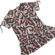 SUKIENKA DAMSKA LETNIA ZWIEWNA Z FALBANĄ ROZ.46