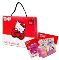 Zestaw Kreatywny Szkoła Rysowania HELLO KITTY z Naklejkami 20 Elem.