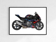 Plakat motor motocykl bmw m1000rr plakaty na ścianę, 70x50cm