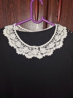 Kołnierzyk bawełniany robiony na szydełku