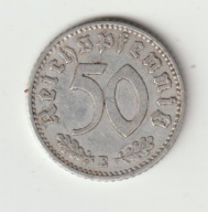 III Rzesza 50 pfennig 1940 E ladny stan