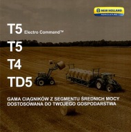 PROSPEKT NEW HOLLAND T5 ELECTRO COMMANDTM/T5/T4/TD5. CIĄGNIKI ROLNICZE