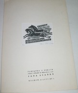 EKSLIBRIS. PAMIĄTKA Z POKAZU PRAC I FILMU O EKSLIBRISACH JANA STAŃDY /1975