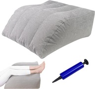 PODUSZKA ORTOPEDYCZNA POD NA NOGI RELAKSACYJNA NADMUCHIWANA DUŻA z pompką