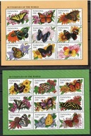 TANZANIA motyle Mi 1888-905**+bl 264-5**