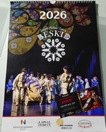 Kalendarz i bilet na koncert Zespołu Pieśni i Tańca Beskid z Bielska-Białej