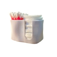 Elegancki organizer pojemnik na waciki płatki i patyczki kosmetyczne BIAŁY