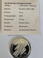 Niemcy, Germanisches Museum, 5 marek 1952 D srebro 999 z 2004 r