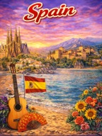 Magnes na Lodówkę miasto - Spain Hiszpania