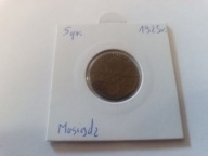 Moneta 5 gr. 1923 r.