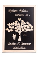 Podziękowanie dla Rodziców Obraz 3D A3 ślub wesele komunia personalizowany