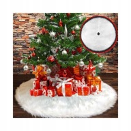 Dywanik Pod Choinkę Świąteczny Boże Narodzenie Biały 90 cm Mata