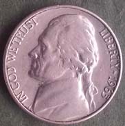 5 centów - 1963 "D" USA - T. Jefferson - Denver