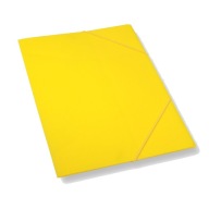 Teczka z gumką A4 plastikowa ŻÓŁTA - YELLOW