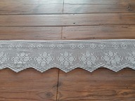 PRACA RĘCZNA SZYDEŁKO BAWEŁNIANA ZAZDROSTKA FIRANKA LAMBREKIN 22x127 Nr.16