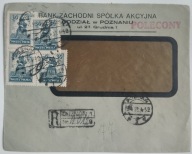 KOPERTA FIRMOWA BANK ZACHODNI W POZNANIU 1932