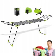 SUSZARKA NA PRANIE STOJĄCA ROZSUWANA DUŻA POZIOMA WOLNOSTOJĄCA STALOWA