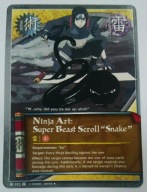 Karta Naruto CCG Jutsu Ninja Art: Super Beast Scroll "Snake" - J-572