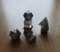 Żywiczne kości RPG Wodzinsky - "Księżycowa Noc" + woreczek