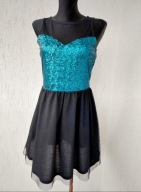 SINSAY Sukienka z cekinami i siateczką w roz. S/M