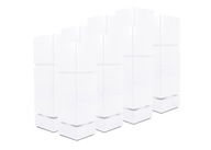 8 X NÓŻKI MEBLOWE REGULOWANE BIAŁE H150 BIAŁY MAT