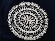 Koronkowa serweta koronka owalna