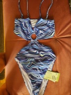 Strój kąpielowy jednoczęściowy morski (XS)H&M