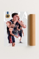 Plakat bez ramy 50x70 cm Mistrz Curry – ikona koszykówki i sukcesu