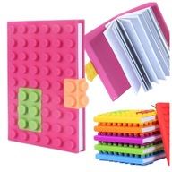 KLOCKOWY NOTES DO PISANIA I MALOWANIA AMARANTOWY