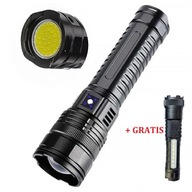 OGROMNA B.MOCNA LATARKA TAKTYCZNA WOJSKOWA SZPERACZ Z POWERBANK + GRATIS