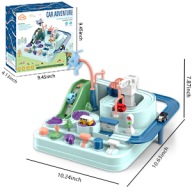 Tor samochodowy interaktywny przeszkód z samochodzikami 1:8 wielokolorowy