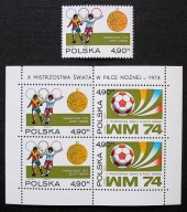 Polska > Bl. 93 (2168 - 69) ** ~ Mistrzostwa Świata w piłce nożnej w RFN
