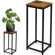 KWIETNIK STOJĄCY METALOWY RUSTYKALNY LOFTOWY STOJAK PÓŁKA NA KWIATY LOFT