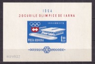 1963 Rumunia Olimpiada w Innsbruku Mi blok 55 **