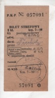 Bilet PKP, Żalno do Tuchola, 1946r., -19