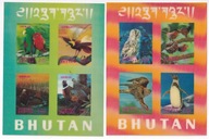 1969 Bhutan ptaki Mi blok 29 i 30 ** trójwymiarowe