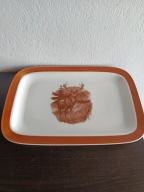 PORCELANOWA PATERA Z MOTYWEM MYŚLIWSKIM COLDITZ
