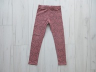 H&M Dżersejowe legginsy 140 Ciemnoróżowy/Wzór