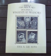 1939 Fi 336-38** z bloku 8 - 25 rocznica wymarszu Legionów