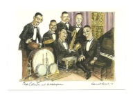 Pocztówka - E. Sorel, Duke Ellington z zespołem / OPIS !!!