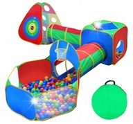 NAMIOT TUNEL PLAC ZABAW PRZENOŚNY KOJEC SUCHY BASEN DLA DZIECI 5w1 TARCZA