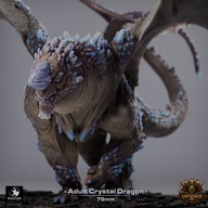 Crystal Dragon - Untamed - figurka RPG DnD D&D - druk 3D 14K
