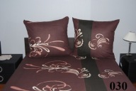 pościel z satyny 160x200 + 2x70x80 zamek S 338 Kasztanowy gaj