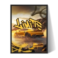 Plakat Porsche 911 GT3RS w ramce 30x40 cm grafika auta dekoracja