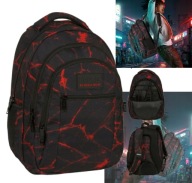 PLECAK SZKOLNY WIELOKOMOROWY BACK UP CZARNY, CZERWONY, WIELOKOLOROWY 26 L